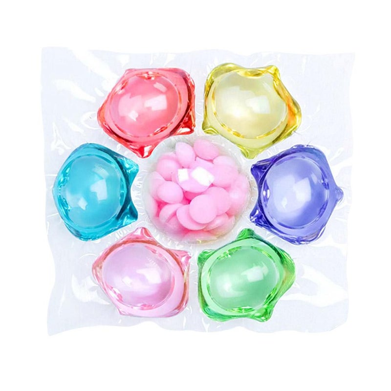 7-in-1 Laundry Detergent Pods - Long-lasting Fragrance, Powerful Stain Removal, Softening, Antibacterial, and Anti-mite. Bulk Laundry Pods/Detergent Pods